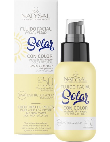 Fluido Facial Solar FPS 50 con Color