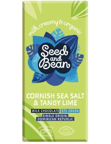 Chocolate con leche Sal de Cornualles y Lima