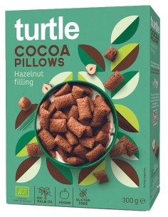 Cocoa pillows with hazelnut filling Bio + GF 300g de Turtle 2