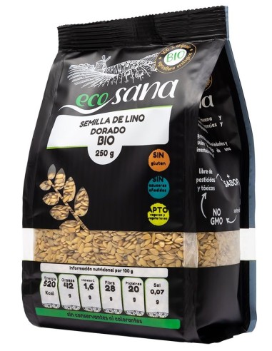 Semilla Lino Dorado Bio 250G Ecosana