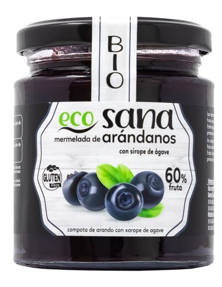 Mermelada Extra Arandano S/Azucar Con Agabe Sirope Bio 260G