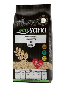 Copos Avena Grueso Sin Gluten Bio 500G Ecosana 2