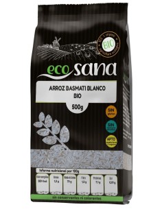 Arroz Basmati Blanco Bio 500G Ecosana 2