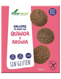 Galletas Bio de Avena con Quinoa y Aronia Soria Natural 200g 2