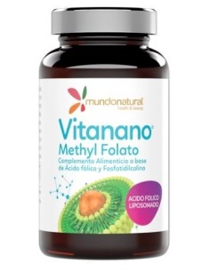 Vitanano Methy Folato Liposomado 30Cap. de Mundonatural 2