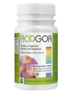 Acidgor Tegor 40 Cápsulas  Apoyo Digestivo Natural 2