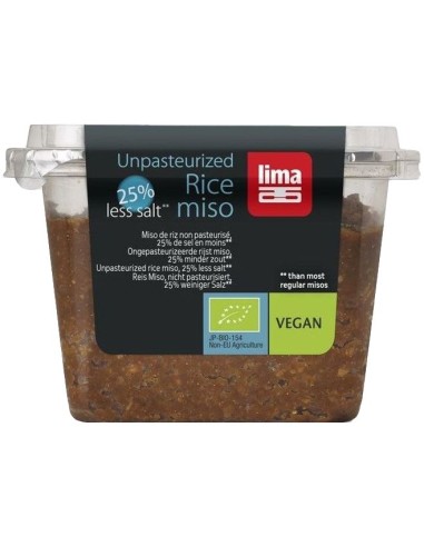 Miso de Arroz Sin Pasteurizar 25% Reducido en Sal