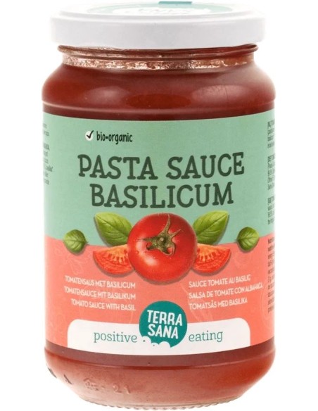 Salsa De Tomate Con Albahaca 340 G de Terrasana