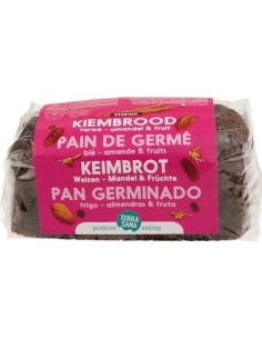 Pan Germinado De Trigo Frutas & Almendras 400 G de Terrasana 2