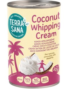 Crema batida de leche de coco Terrasana 400 ml 2