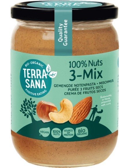 Crema de Frutos Secos Sin Cacahuetes 3-Mix