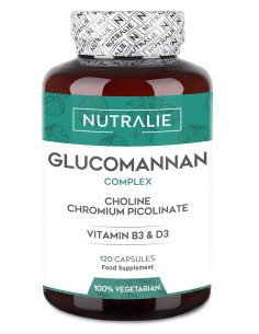 Glucomanano Colina Cromo Picolinato 120 cápsulas Nutralie 2