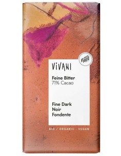 Chocolate Negro 71% Santo Domingo 100 Gramos Bio Vegan Vivani 2