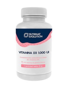Vitamina D3 1000 UI Nutrinat Evolution – 30 Cápsulas Saludables 2