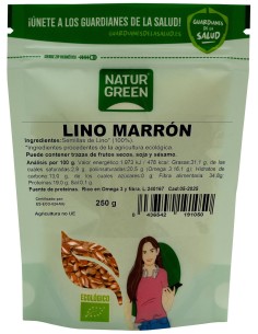 Lino Marron Bio 250 Gr de Naturgreen 2