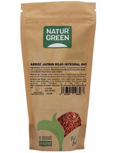 Arroz Jazmín Rojo Integral Bio