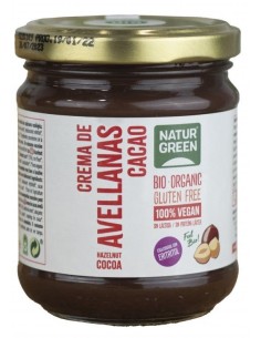 Crema de Avellanas Cacao bajo de azucar con Eritritol 200 gr 2
