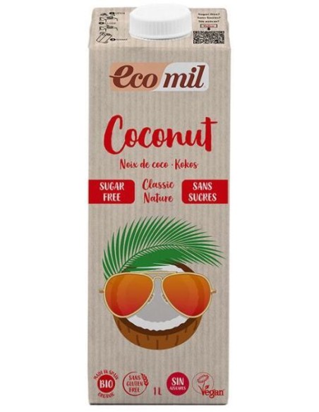 EcoMil Bebida de Coco Classic Nature Bio 1 L