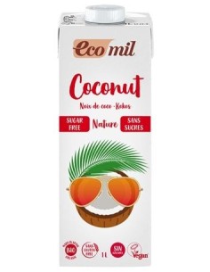EcoMil Bebida de Coco Nature (Sin Azucar) Bio 1 L 2