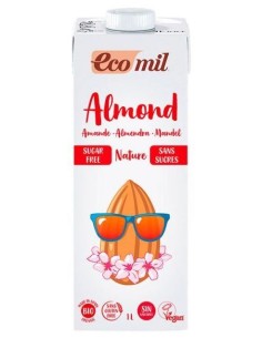 EcoMil Bebida de Almendra Nature (sin azucar) Tetrabrik 1 l 2
