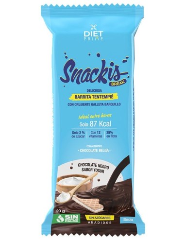 Caja 24 Uds 20 Gramos Snackis Choco Negro + Yogur de Herbora