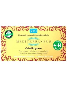 Mediterraneus Champu-Acondicionador Solido Cabello Graso 55 de Mundonatural 2