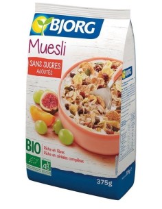 Muesli Frutas Sin Azucar Añadido Bio, 375 G de Bjorg 2