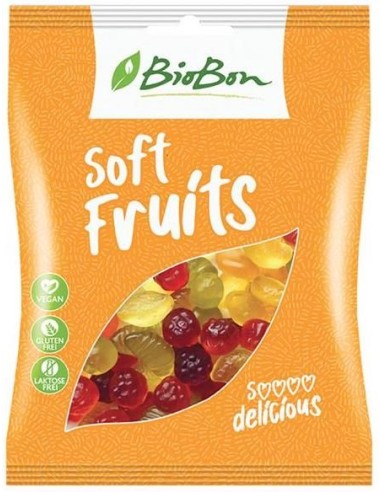 Caramelos de Goma Sabor Frutas Sin Gelatina Bio 100 g Biobon