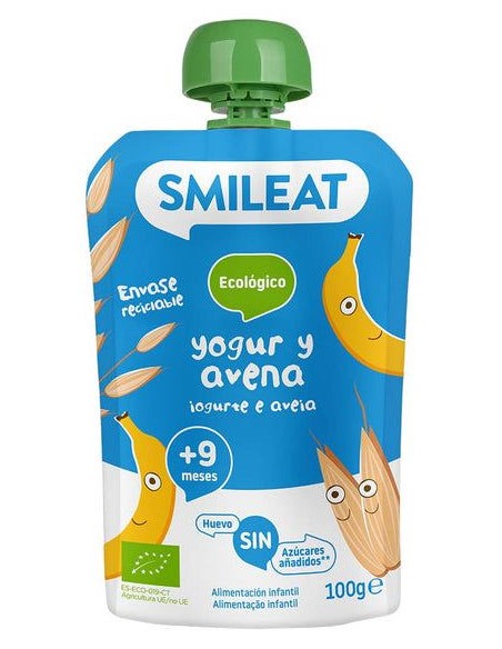 Pouch Yogur Y Avena 100 G Eco de Smileat
