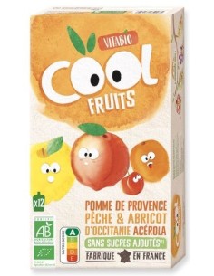 Vitabio - Cool Fruits Manzana Melocoton albaricoque 12 x 90 2
