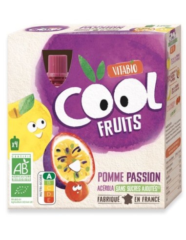 Vitabio - Cool Fruits Manzana Fruta de la pasion 4 x 90 g