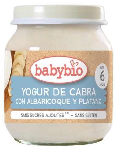 Yogur de Albaricoque y Plátano con Leche de Cabra