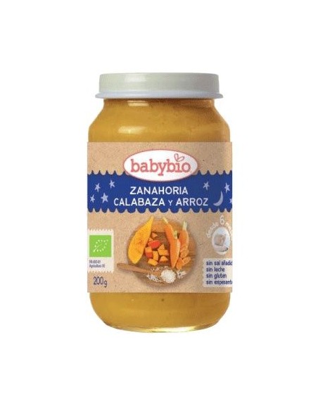 Tarrito Buenas Noches de Zanahoria, Calabaza y Arroz