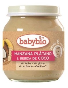 BabyBio Manzana Plátano Coco  130 g de Baby Bio 2