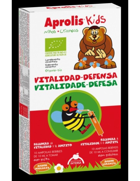 Aprolis Vital Kids Vitalidad-Defensa 10 ampollas de Intersa