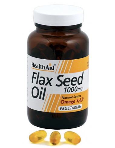 Aceite De Linaza 1.000 Mg 60 Vcáps de Health Aid