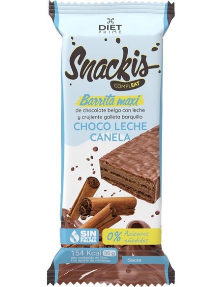 Barrita Snackis Compleat de Choco, Leche y Canela - Diet Prime