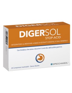 Digersol Stop Acid  20 Comprimidios Masticables Specchiasol 2
