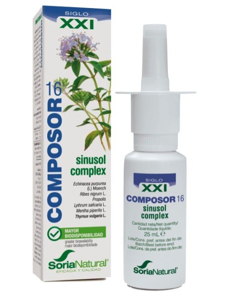 Composor 16 Sinusol Complex Xxi 25Ml. de Soria Natural