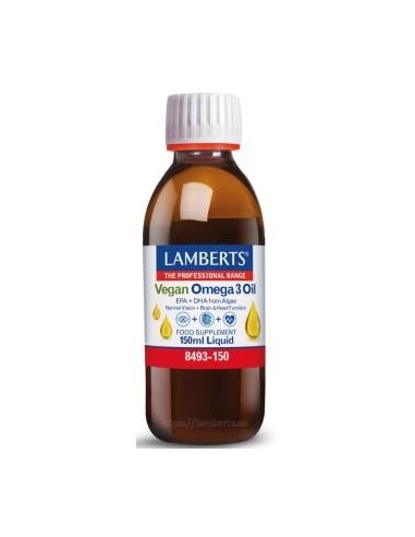 Pack 2 Unidades Ómega 3 Líquido Vegano 150 ml da Lamberts