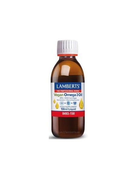 Pack 2 Unidades Ómega 3 Líquido Vegano 150 ml da Lamberts