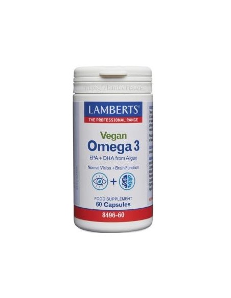 Pack 2 Uds. Omega 3 Vegano 60 Caps. de Lamberts