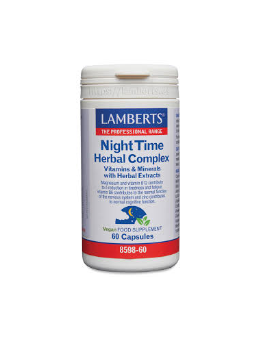 Night Time Herbal Complex 60 cápsulas Lamberts  Sueño natural