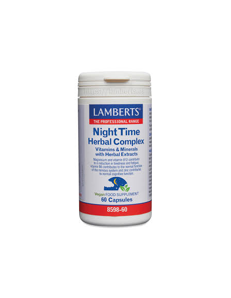 Pack 5 Uds. Night Time Herbal Complex 60 Caps. de Lamberts