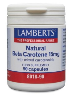 Pack 2 Uds. Beta caroteno Natural 15 mg 90 Caps. de Lamberts