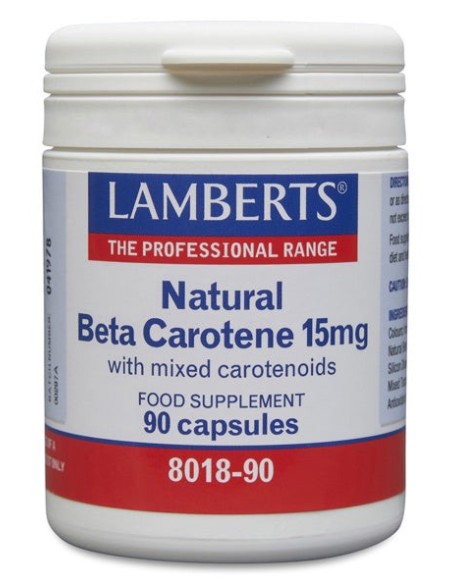 Pack 2 Uds. Beta caroteno Natural 15 mg 90 Caps. de Lamberts