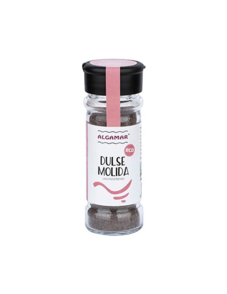 Alga Dulse molida, en tarro de vidrio especiero