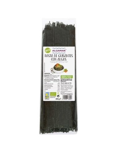 Pasta Espagueti de Guisantes con Algas