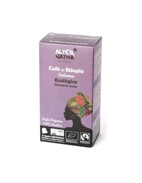 Café Etiopía Sidamo Bio-Ft. 10Uds 5G Cápsulas