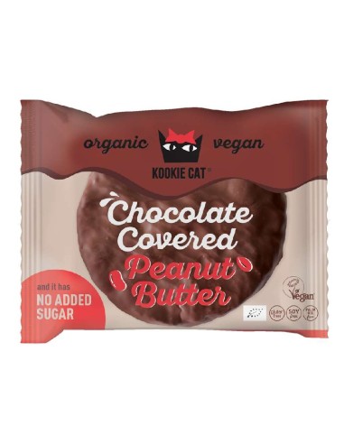 Mantequilla de Cacahuete Cubierta de Chocolate sin Azúcar Añadida